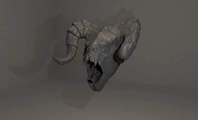 Fallout 4 Deathclaw Life Size Head 3D Model For 3D Printing | 3D