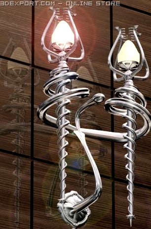 DOUBLE LAMP 3D Model