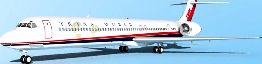 Falcon3D MD 80 TWA 3 3D Model