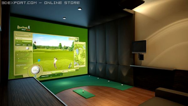 Luxury Golf Simulator 3D Model