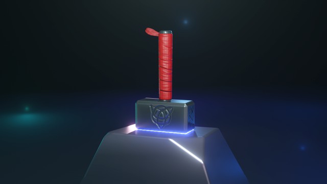 stylized thor hammer
