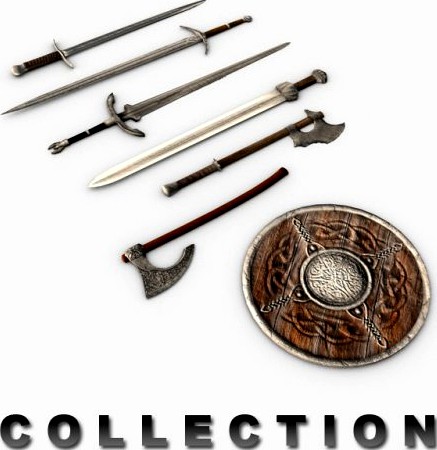 Medieval Weapons Collection 3D Model