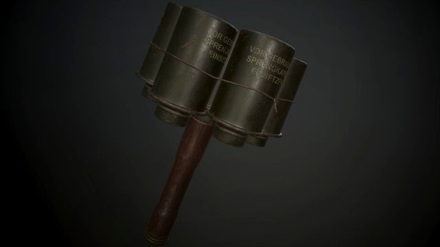 stielhandgranate anti tank grenade 3d game ready