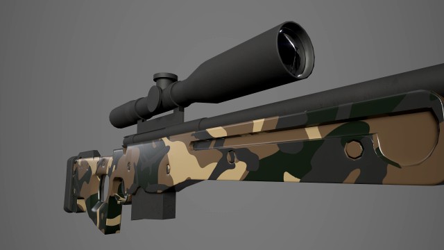 arctic warfare magnum green camo sniper