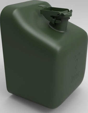 Swedish Army Jerry Can 3D Model