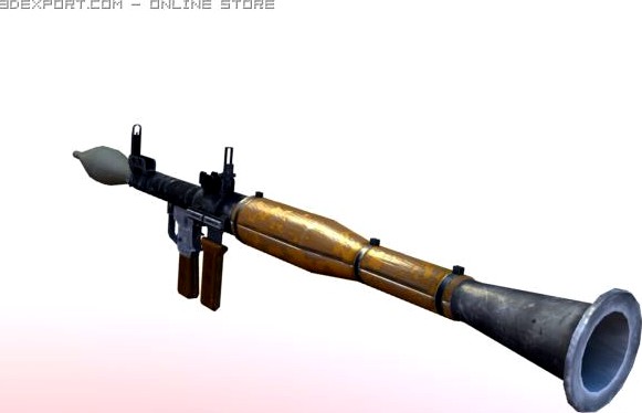 RPG 7 low poly 3D Model