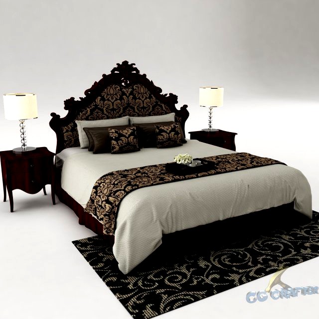 Bedroom set 024 3D Model