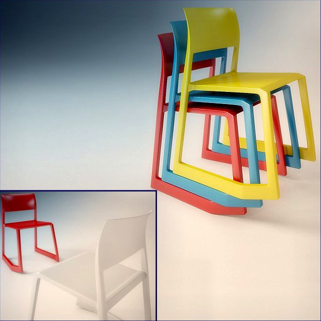 Tip ton Vitra chair 3D Model