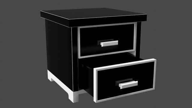 Bedside table 3D