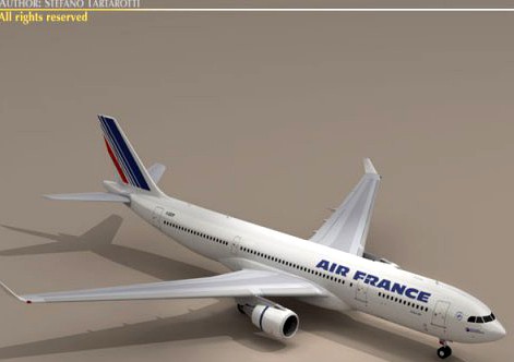 Airbus A330200 Air France 3D Model