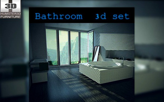 Bathroom set 3D Model