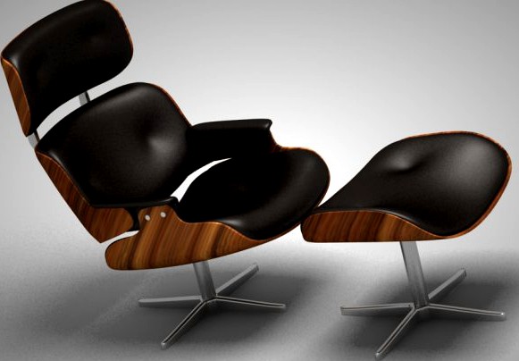 Long chair Eames 3D Model
