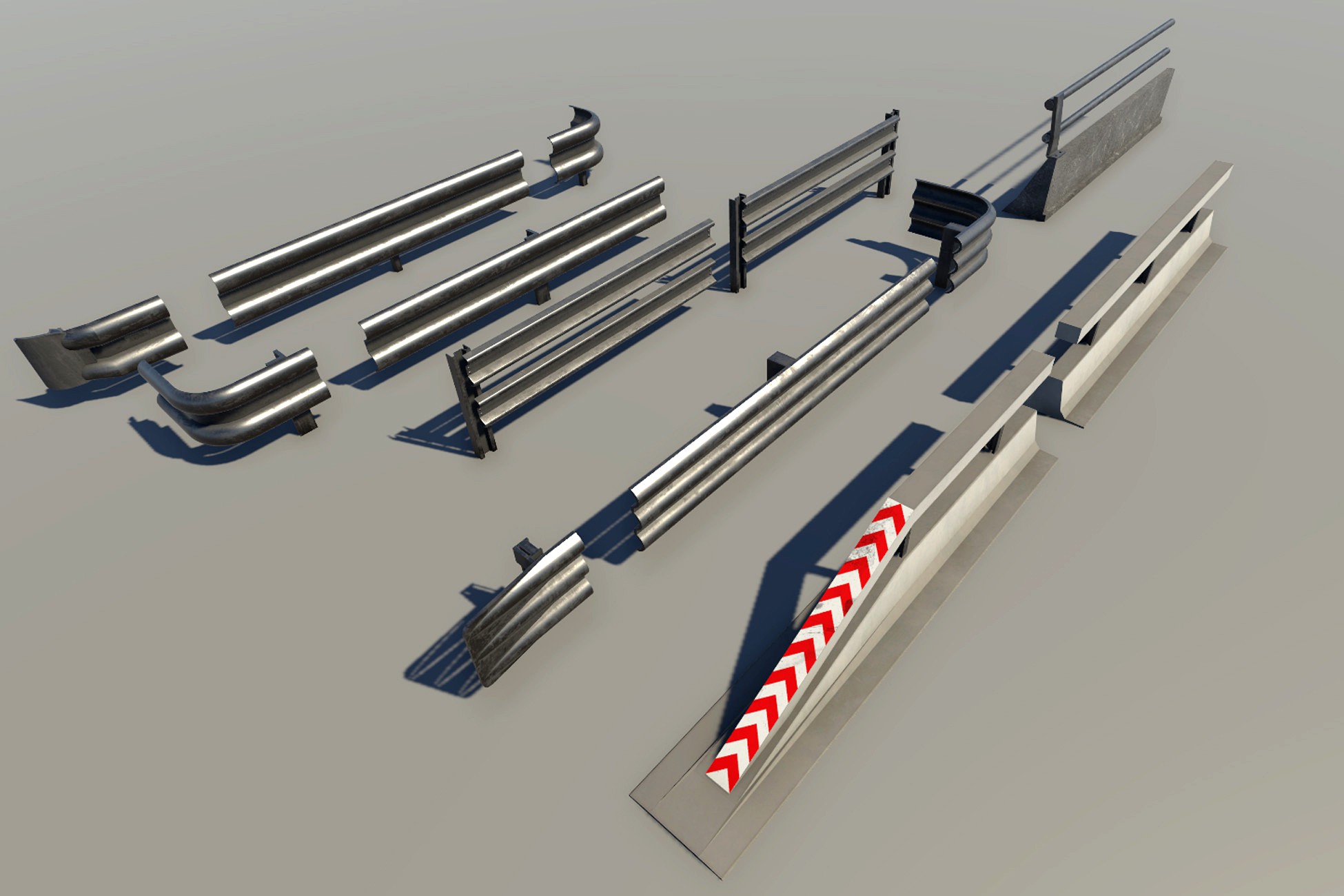 modular rails the complete guide to modular rails... Modular Guard Rails 3d model