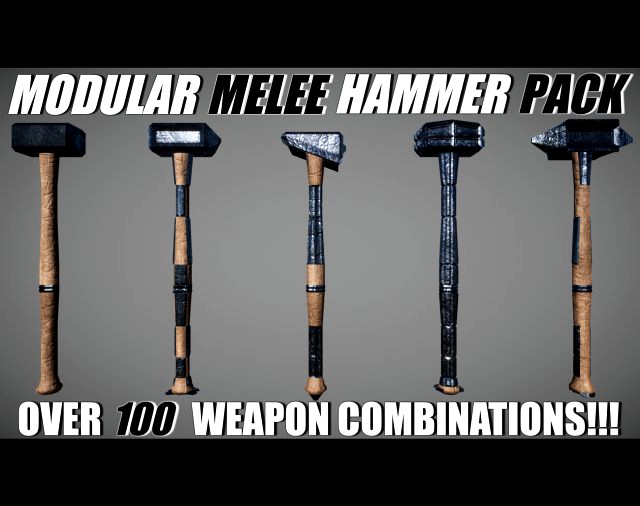 modular melee hammer pack