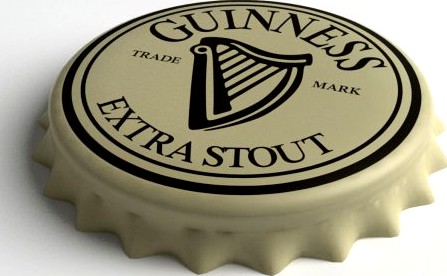 Guinness Beer Bottle Tin Cap 3D Model