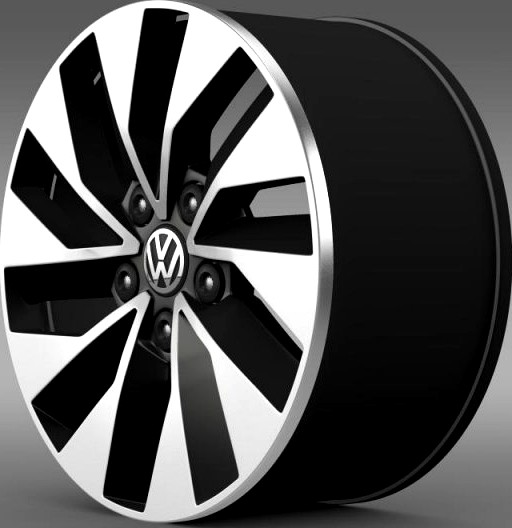 Volkswagen Polo BlueMotion rim 3D Model