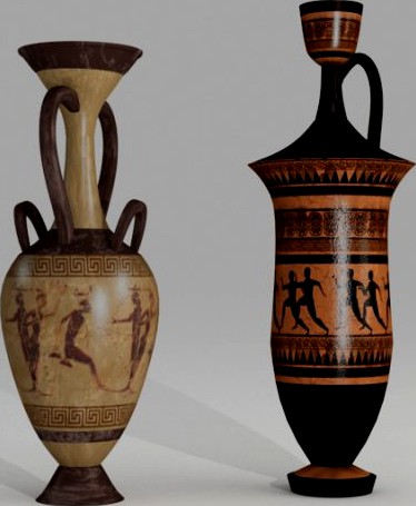 Ancient greek vase 3D Model
