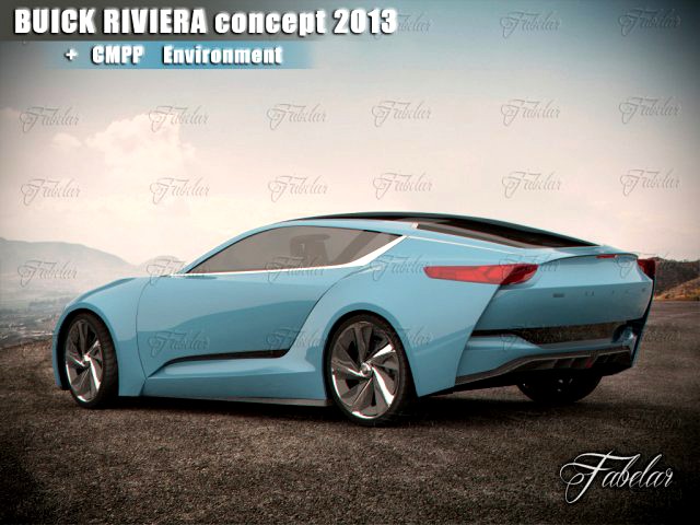 Buick Riviera concept  Environment 3D Model