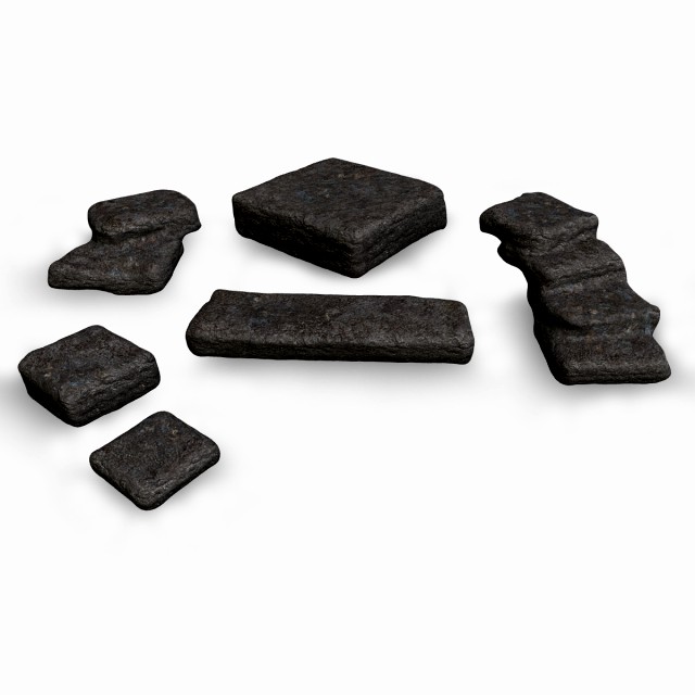 6 Stone Platforms - Base