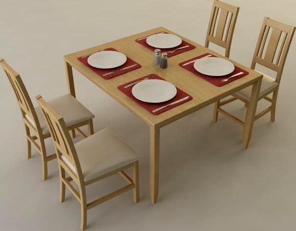 Kitchen Table 3D Model