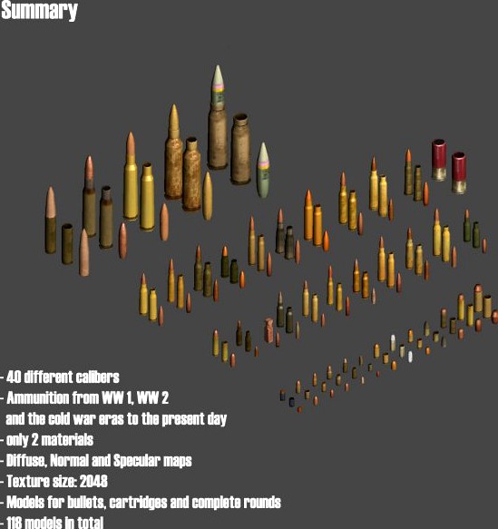 Ammo Collection 3D Model