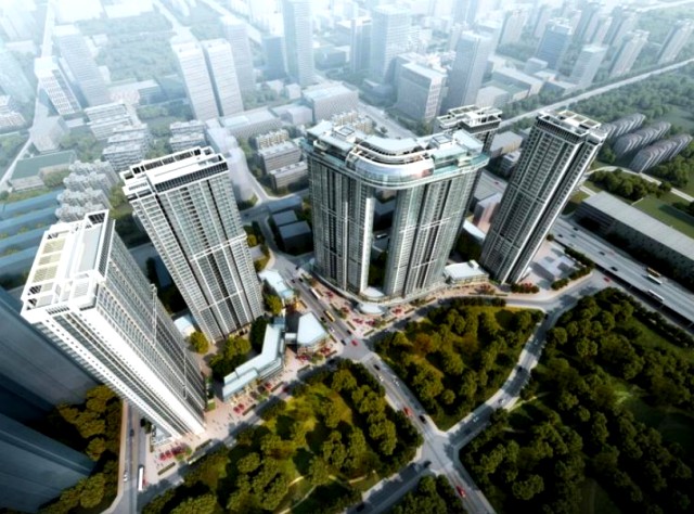 Architectural Model Design of Central Plaza