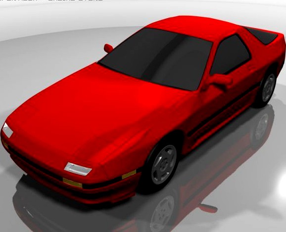 1986 Mazda RX 7 3D Model