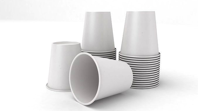 Stack Of white Paper Cups