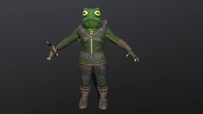 Greng 3D character low poly