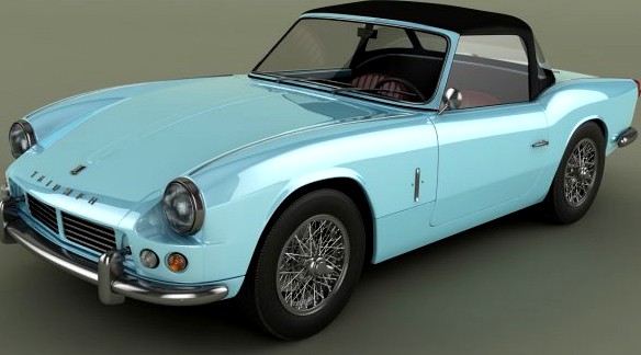 Triumph Spitfire Mk2 3D Model