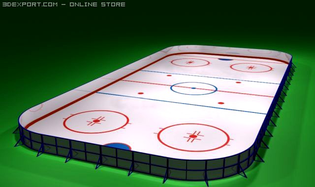 Icehockey rink 3D Model