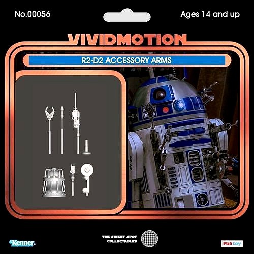 R2D2 accessory arms set Star Wars custom action figure | 3D