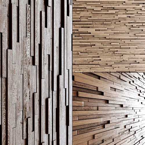Wall wood long rail n1