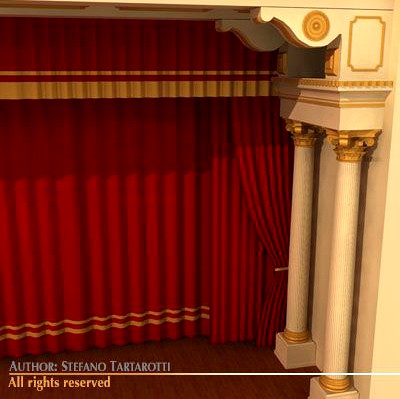 Theatre stage 3D Model