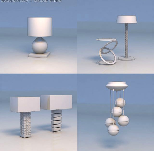 Light lamp pendant light 3D Model