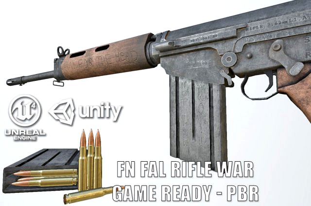 pbr fn fal rifle war