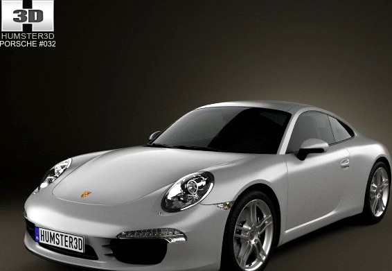 Porsche 911 Carrera Coupe 2012 3D Model