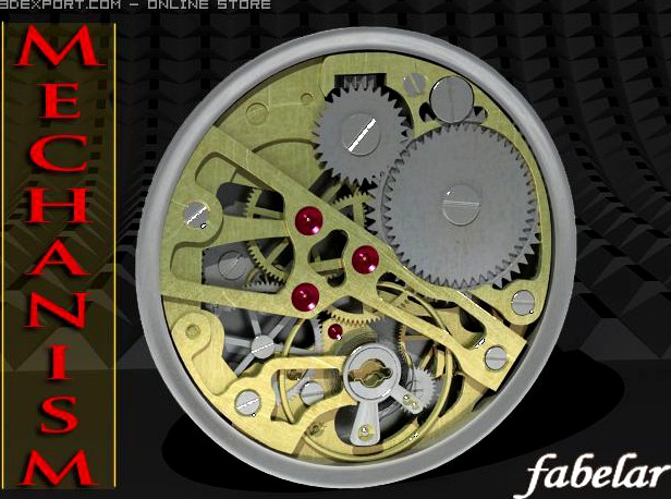 Watch mechanism 3D Model