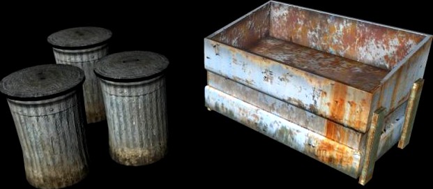 Dustbin  Garbage Box 3D Model