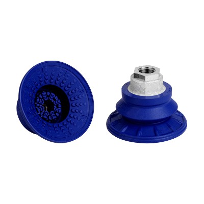 Bellows suction cup (round) for very dynamic handling of smooth and oily workpieces