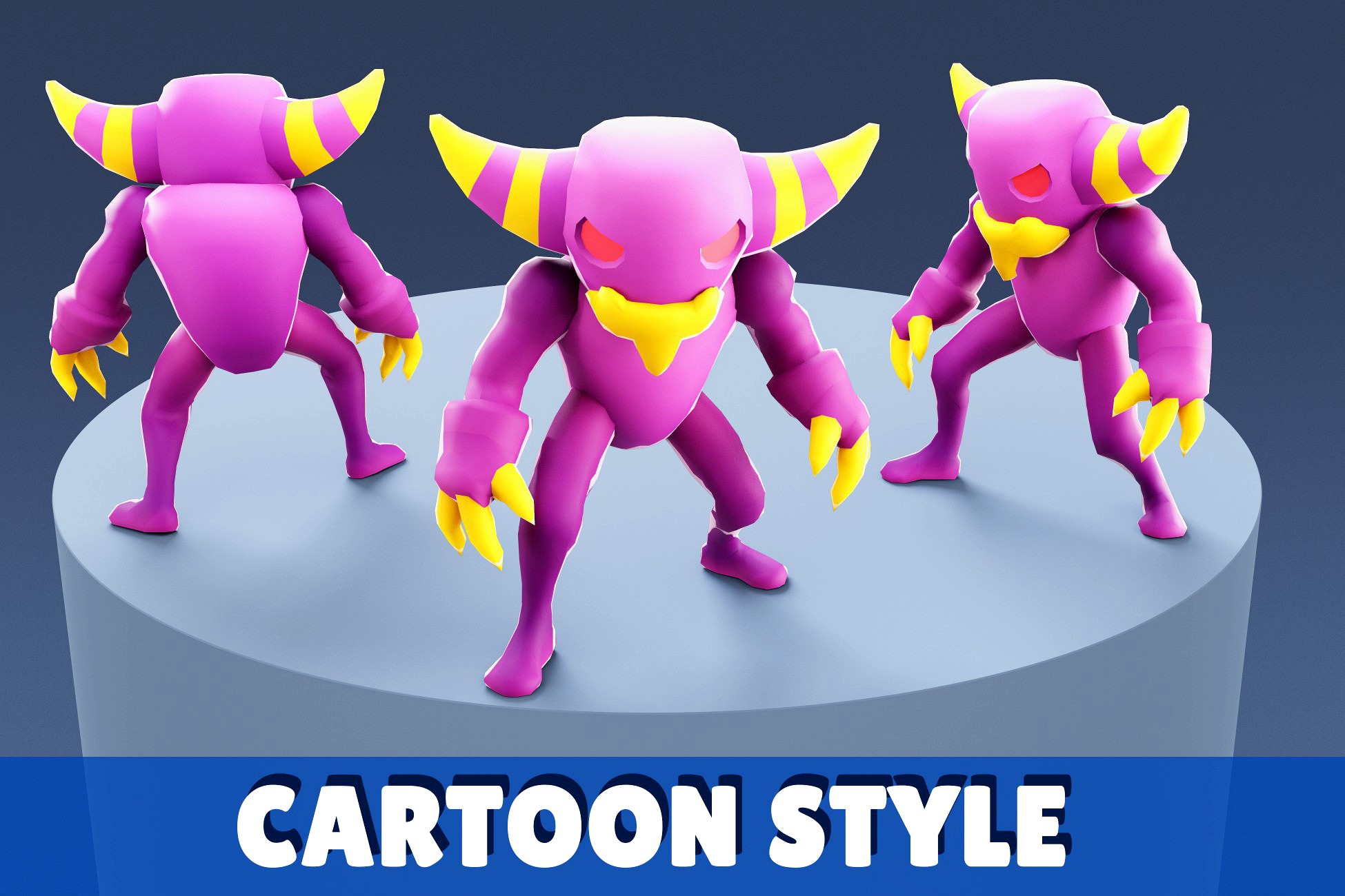 Cartoon Characters - Medium Devil Warrior