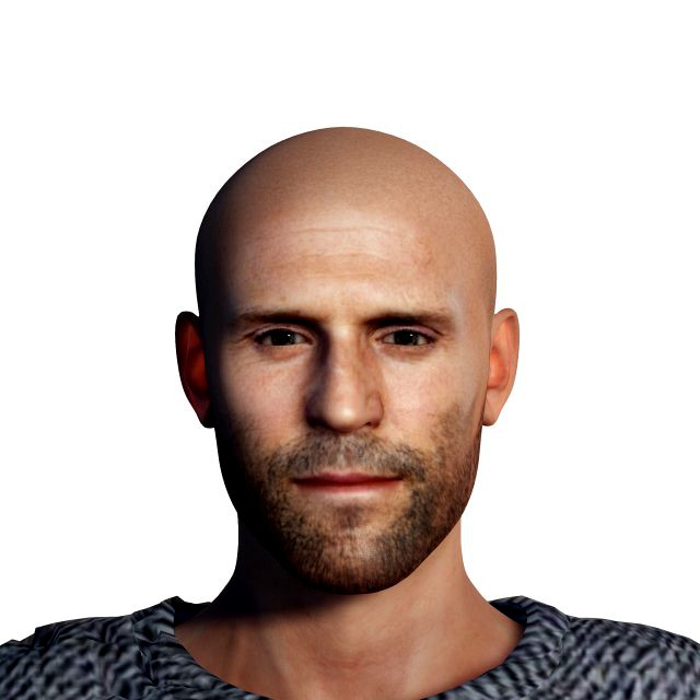 Jason Statham 3D Rigged model ready for animation