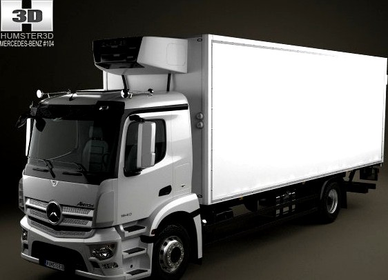 MercedesBenz Antos Box Truck 2012 3D Model