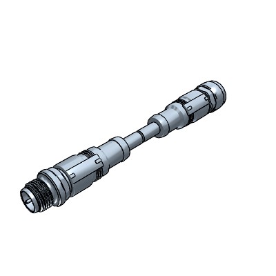 M12 A-Code MS-FS Double Ended Cable