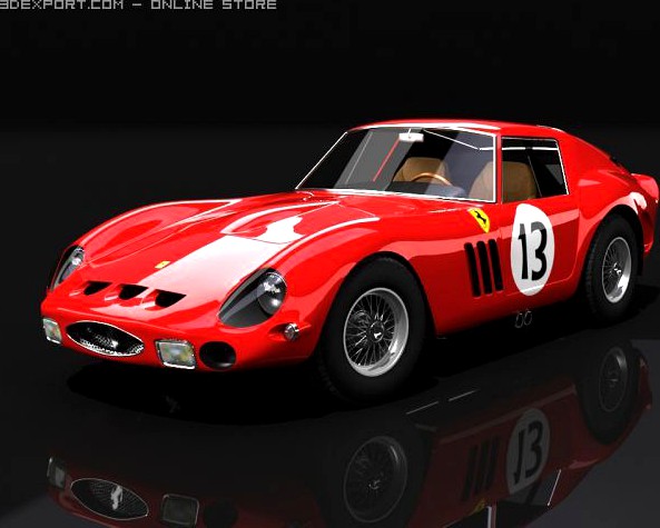 Ferrari 250 gto 1963 3D Model