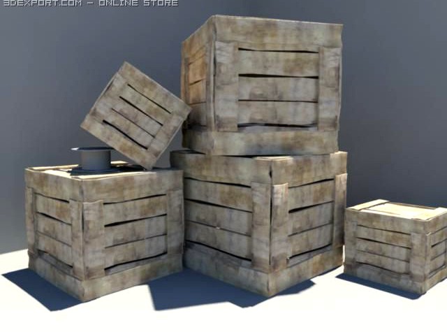 Crate 3D Model