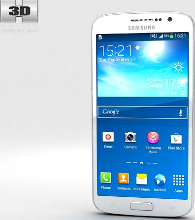 Samsung Galaxy Grand 2 White 3D Model