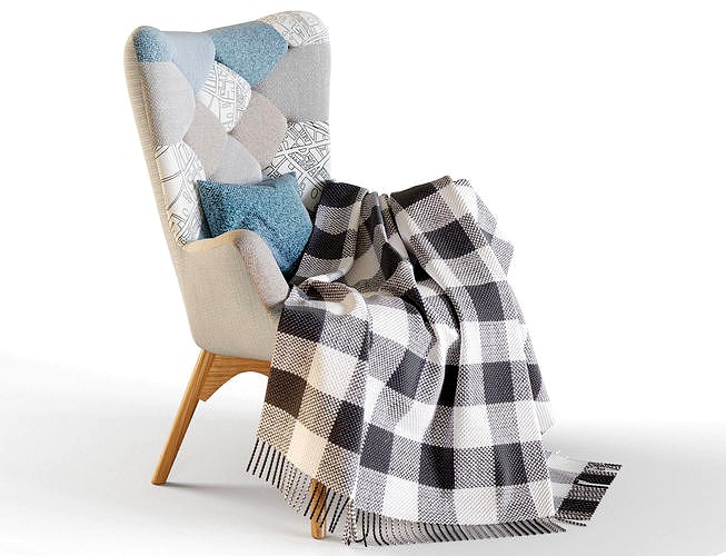 Armchair La Forma KNUT patchwork