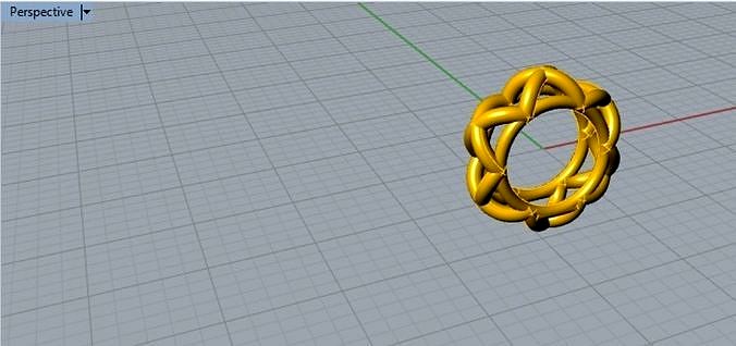 hatch pattern pyramid ring