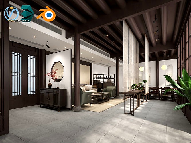 Drawing Room - Parlor - 01 - 3D Model